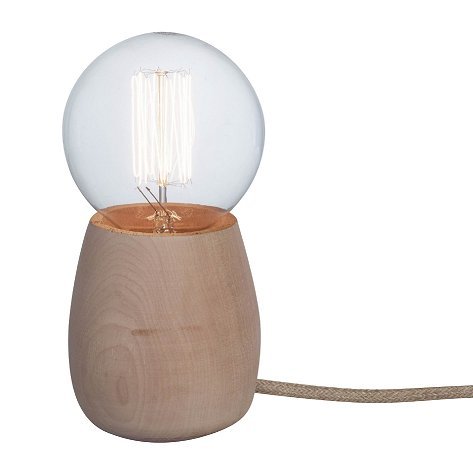 VELADOR MATE MADERA NATURAL E27